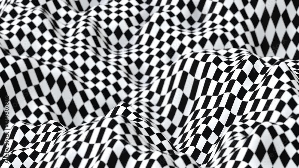 Checker Pattern Cloth Wave Checker Pattern Cloth Wave