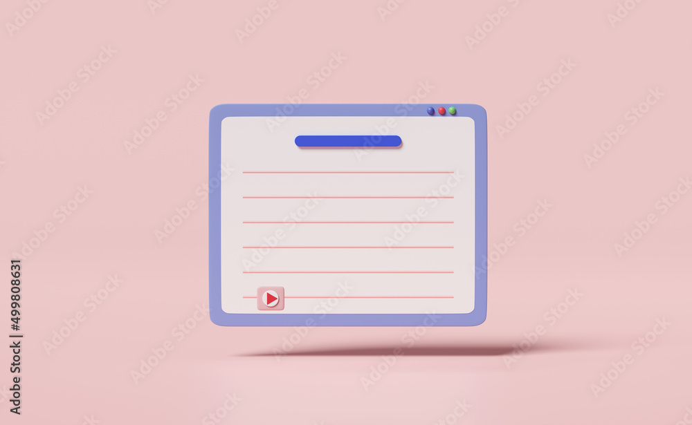 3d social media with tablet computer, play bar icons isolated on pink background. online social, communication applications, notification new message concept, 3d render illustration 3d social media with tablet computer, play bar icons isolated on pink background. online social, communication applications, notification new message concept, 3d render illustration