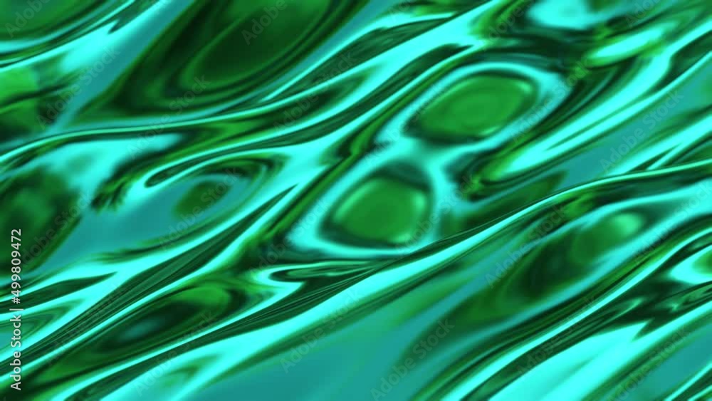 Green iridescent metal wave Green iridescent metal wave