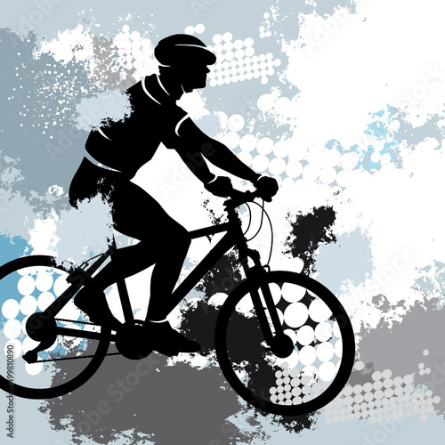 Fototapeta Naklejka Na Ścianę i Meble -  Cycling sport graphic.