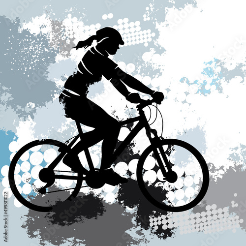 Fototapeta Naklejka Na Ścianę i Meble -  Cycling sport graphic.