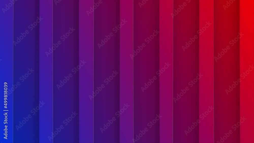 Animated Red and blue color gradient 3D Lines pattern background Animated Red and blue color gradient 3D Lines pattern background