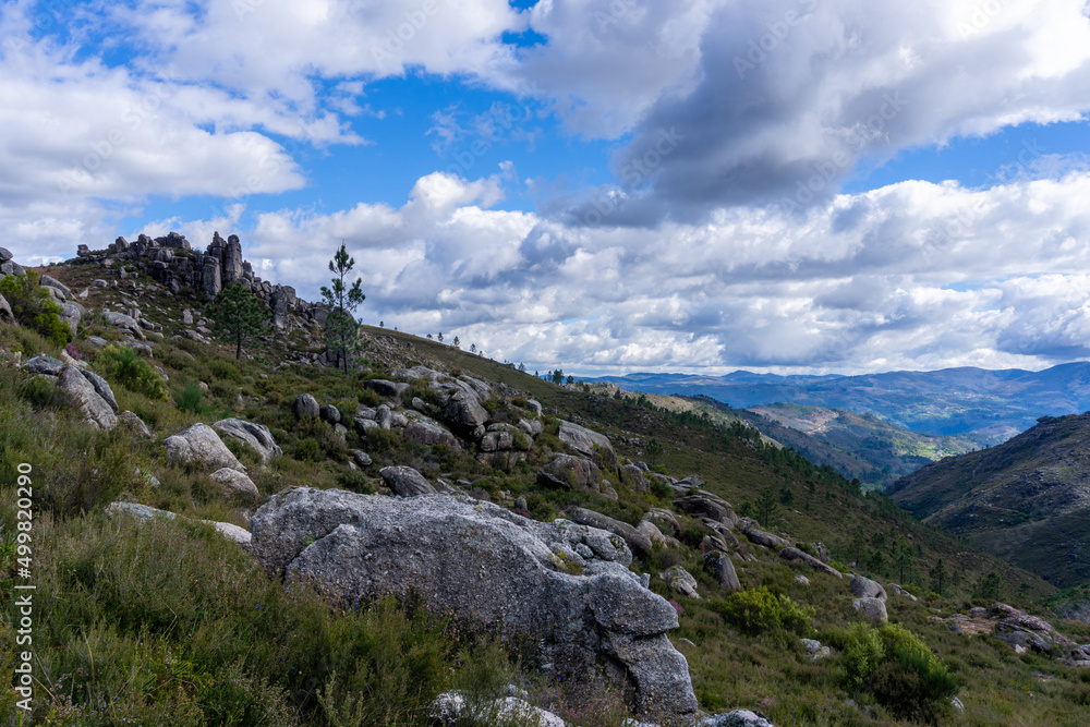 landscape in the Peneda-Geres National Park in northern Portugal