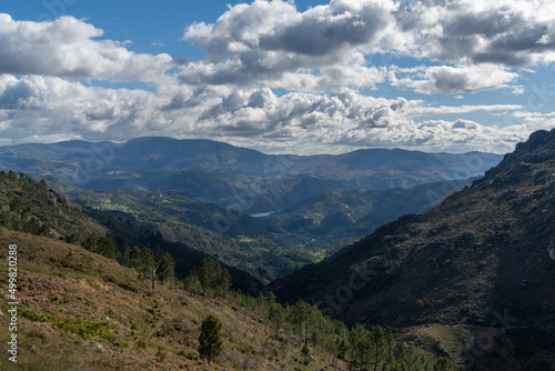 landscape in the Peneda-Geres National Park in northern Portugal