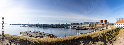 Fototapeta Naklejka Na Ścianę i Meble -  view of the town, Piipervika, Oslo, Norway
