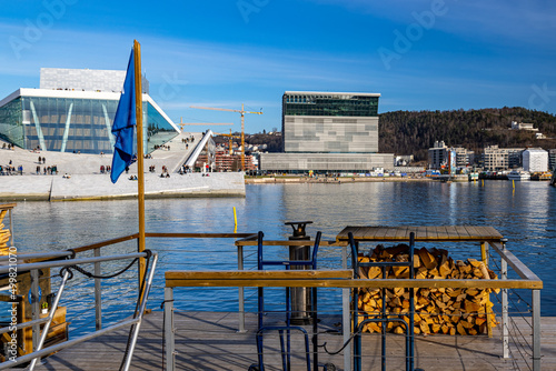 Photography Sauna in port, near operahouse, Oslo,, Norway