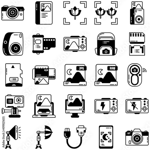 photography icon set