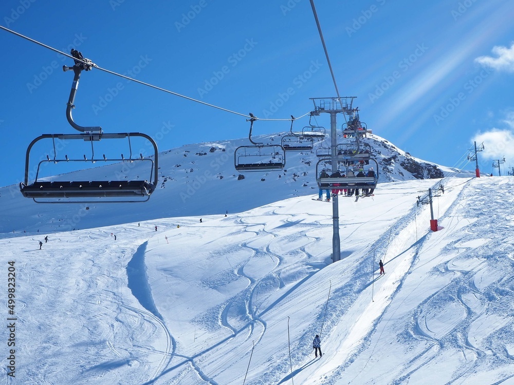 Snow Mountains Landscape