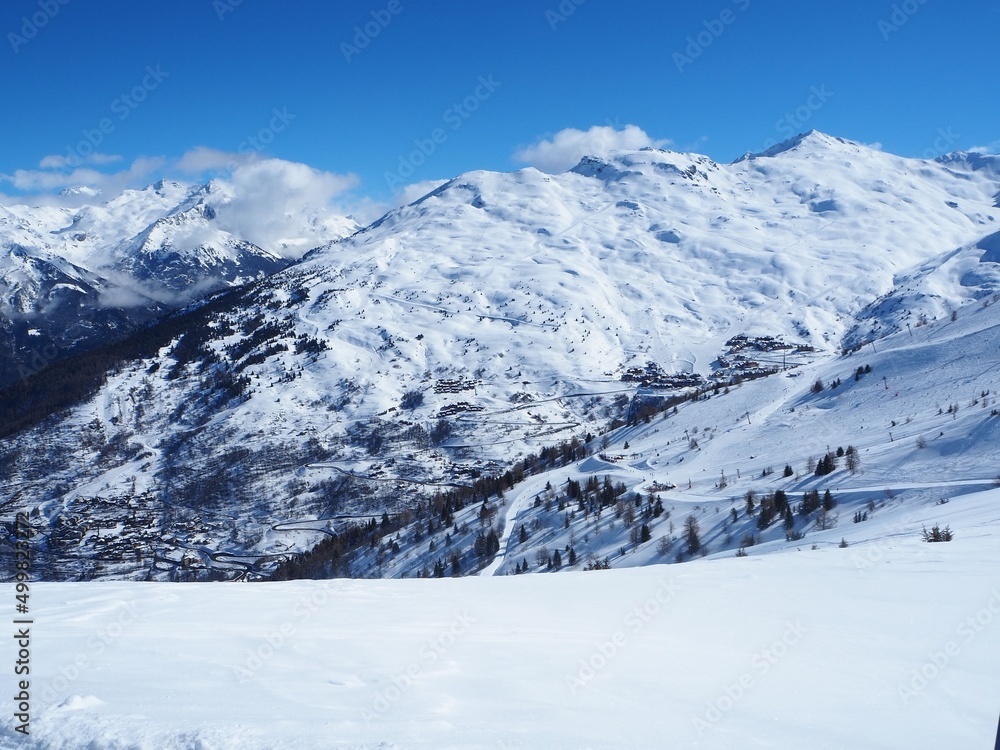 Snow Mountains Landscape