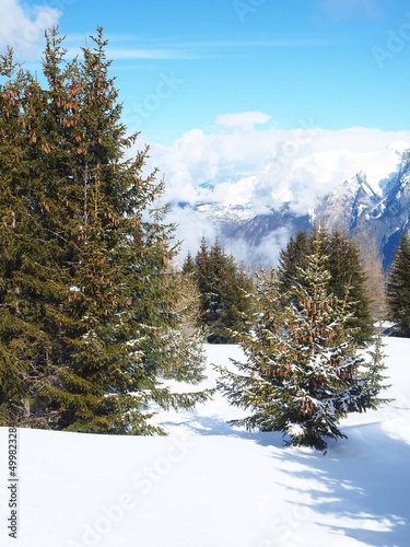 Snow Mountains Landscape