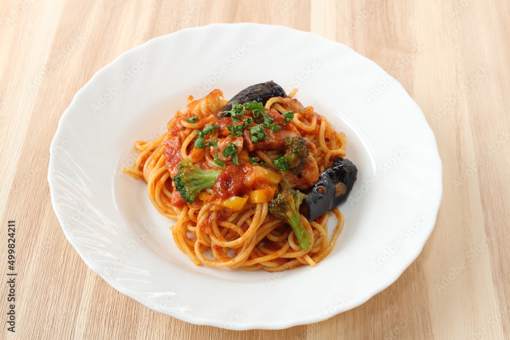 トマトとガーリックのパスタ トマトとガーリックのパスタ