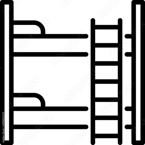 bunk bed outline icon