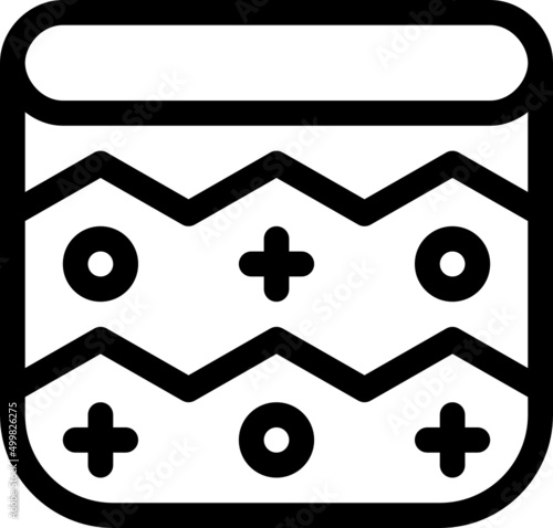 pouf outline icon
