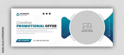 Digital marketing facebook cover web banner template