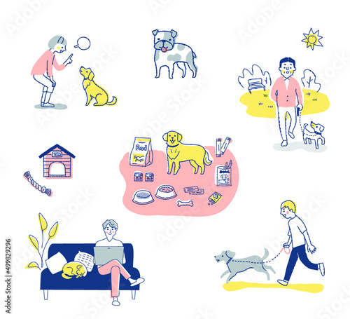 さまざまなペットとのライフシーン　セット