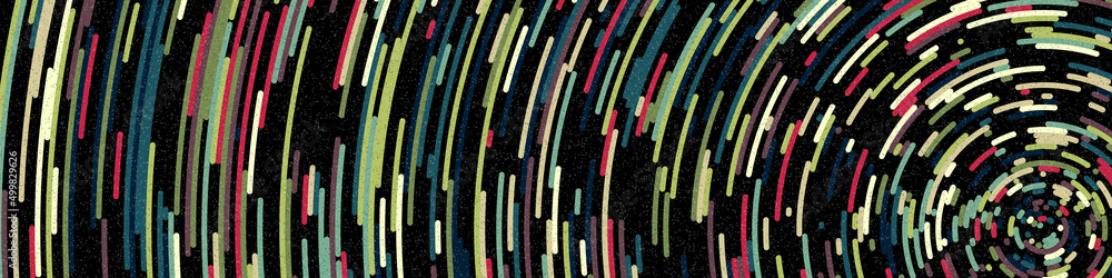 Obraz premium Colorful Universe Distribution Computational Generative Art background illustration