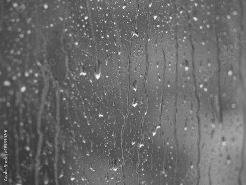 rain drops on window © Izabela
