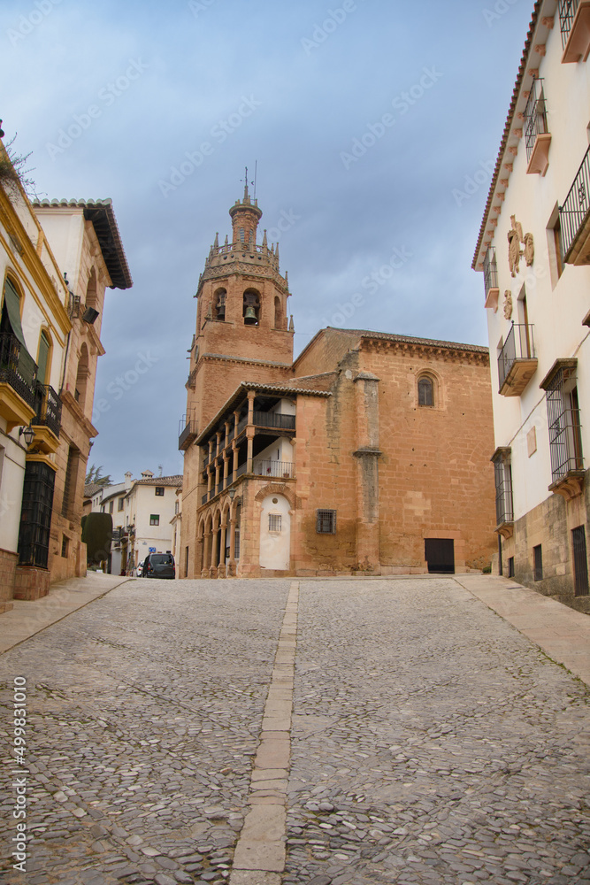 Old church in the Old Town of Ronda in Andalusia, Spain