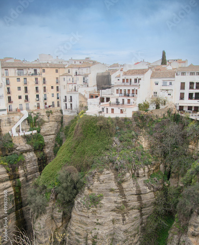 Old town of Ronda seen from the roof of the Iglesia de Santa María la Mayor