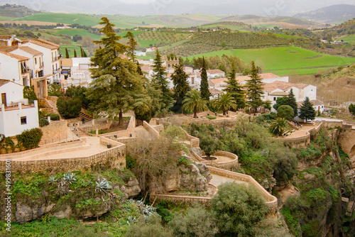 The fabulous cliffs of the Old Town of Ronda in Andalusia, Spain