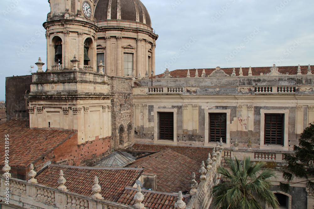 Obraz premium sant'agata cathedral in catania (sicily - italy) 