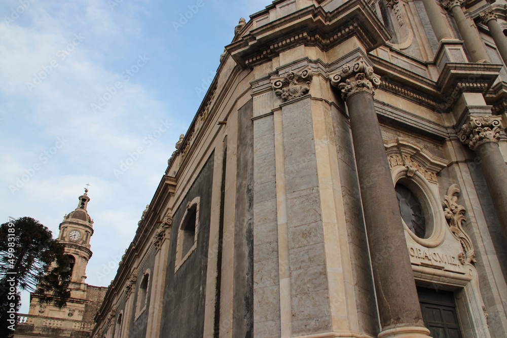 sant'agata cathedral in catania (sicily - italy) 