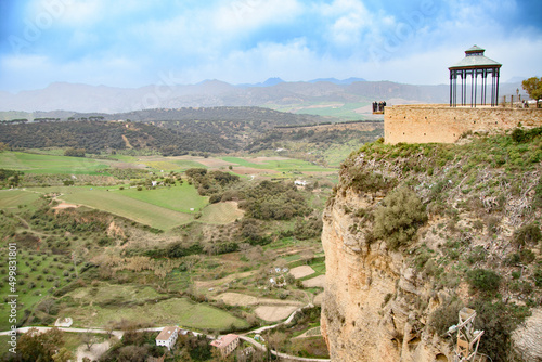 The fabulous cliffs of the Old Town of Ronda in Andalusia, Spain