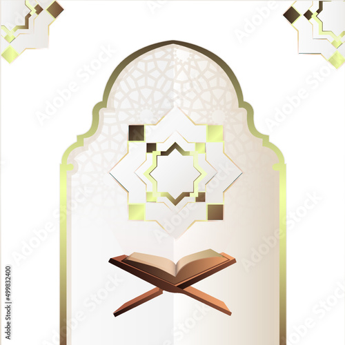arabic background with holy quran