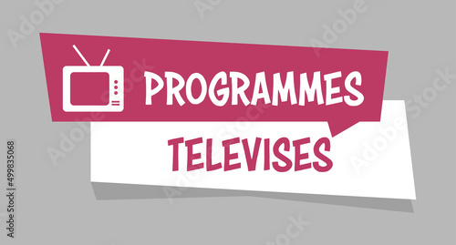Logo programmes télévisés.