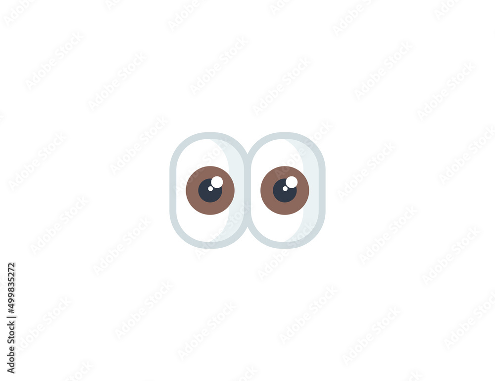 Eyes Vector Isolated Emoticon. Eyes Icon