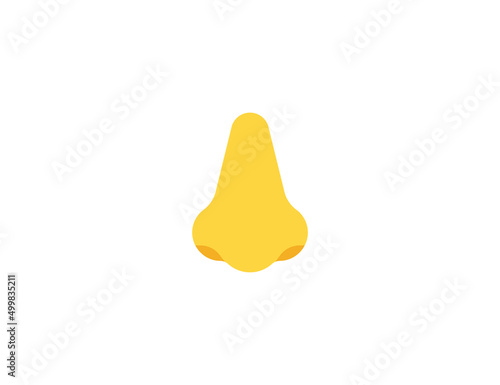 Nose Vector Isolated Emoticon. Nose Icon