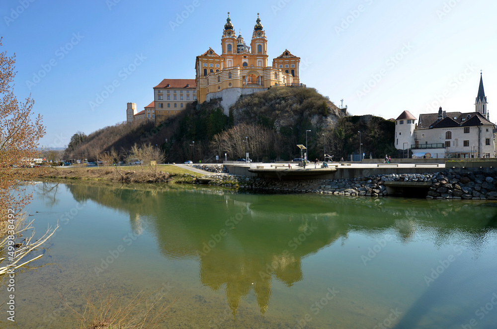 Austria, Melk Abbey in Danube Valley