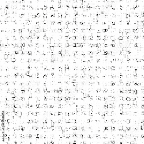 3D Fototapete Badezimmer - Fototapete Black and white mosaic seamless pixel background. Vector illustration