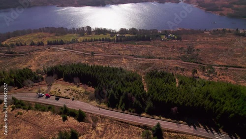 Stunning Lake and Forest in Scotland 4K photo