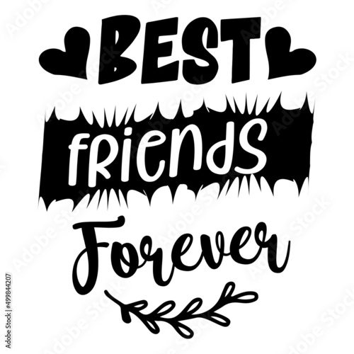 Best friends forever svg