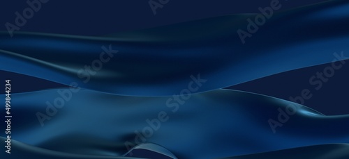 Abstract Blue Waves Stripe Pattern Background