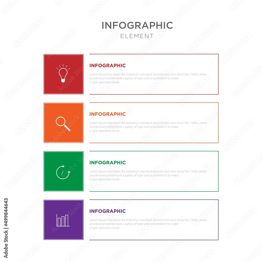 Vector infographic design template with 4 options or steps Vector infographic design template with 4 options or steps