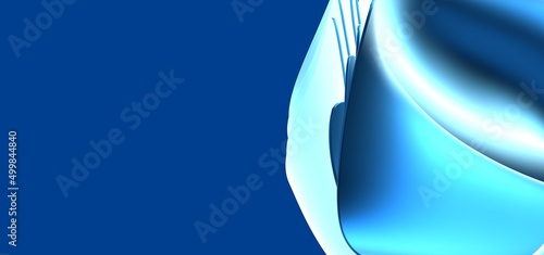 Abstract blue waves backgro...