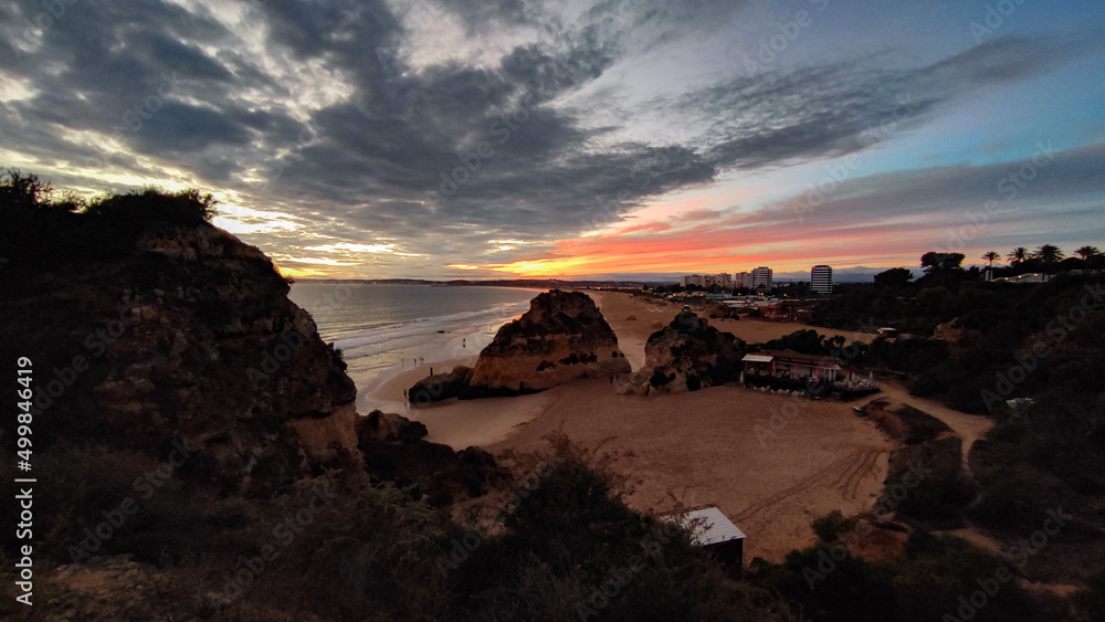Algarve im Sonnenuntergang