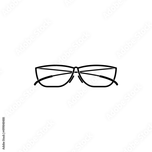 glasses icon Vector Illustration on the white background.
