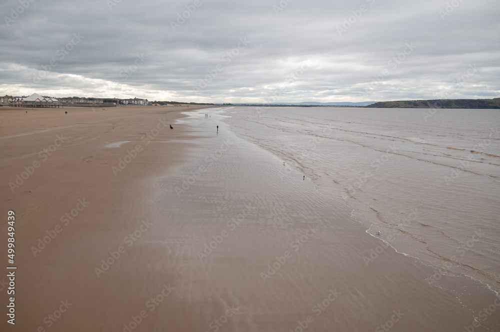 Western superman beach in winter overcast Western superman beach in winter overcast