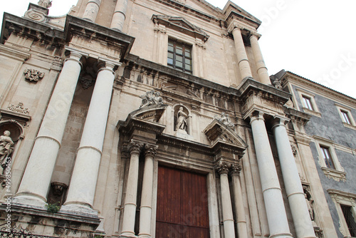 baroque church (san francesco borgia) in catania (sicily - italy) 