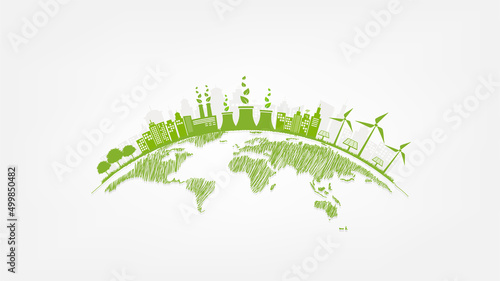 Earth day, Sustainable development, World Environmental day and Eco friendly concept