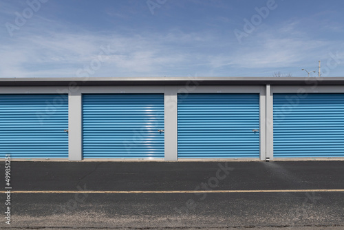 Self storage and mini storage garage units.