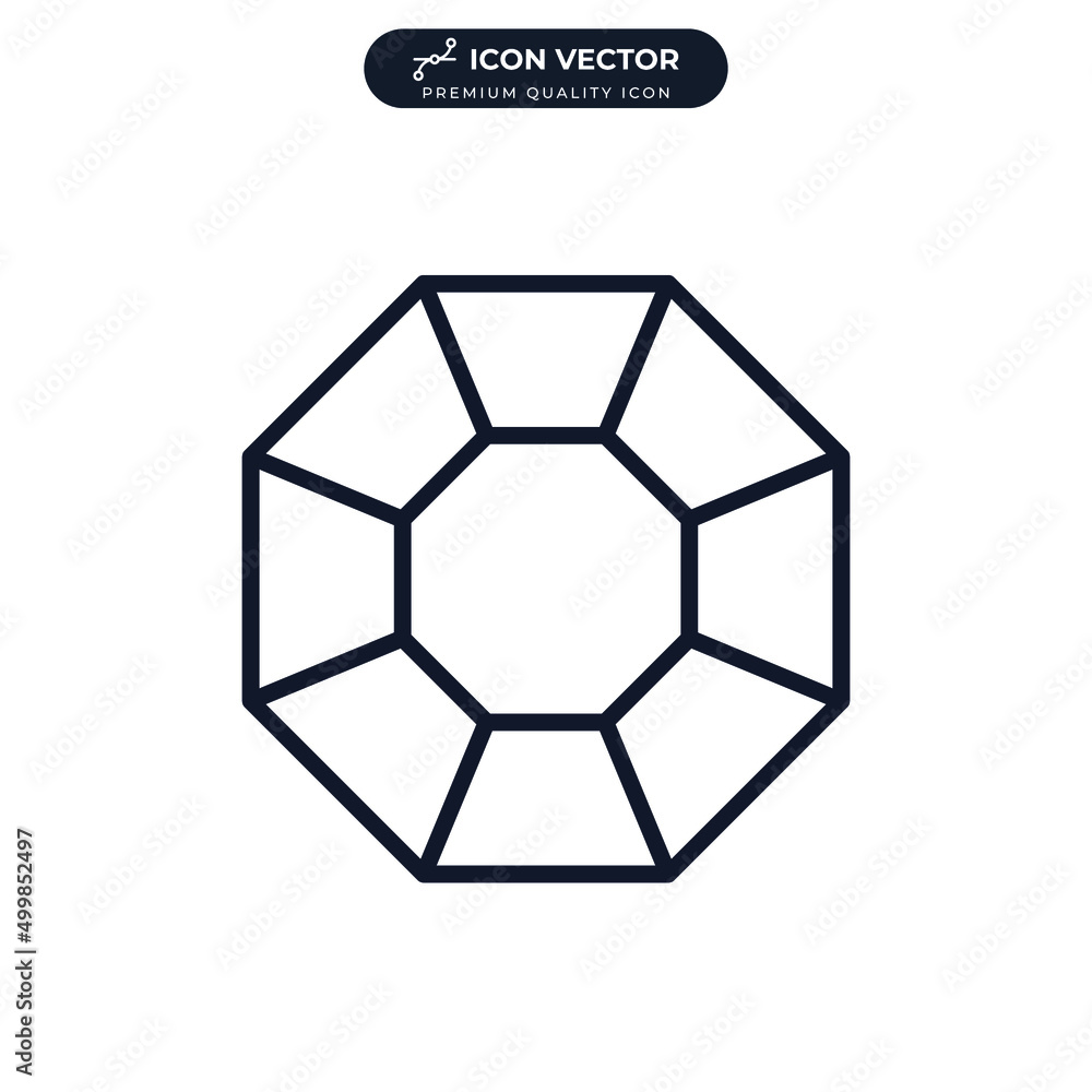 Gems stones. Diamond jewels luxury icon symbol template for graphic and web design collection logo vector illustration Gems stones. Diamond jewels luxury icon symbol template for graphic and web design collection logo vector illustration
