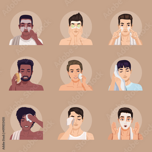 nine men facial selfcare