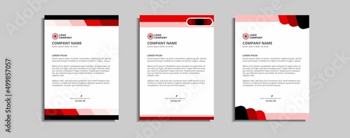 modern corporate letterhead template design