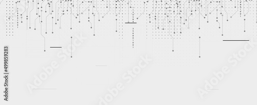 Fotografiet Abstract circuit board futuristic technology processing background
