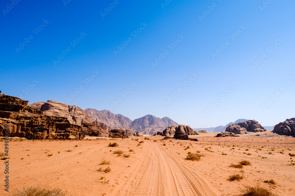 Wadi Rum desert in Jordan Wadi Rum desert in Jordan