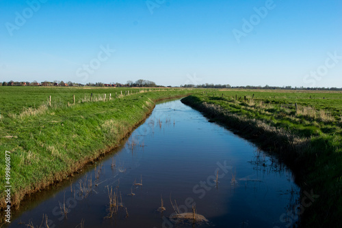 dutch landscape with water